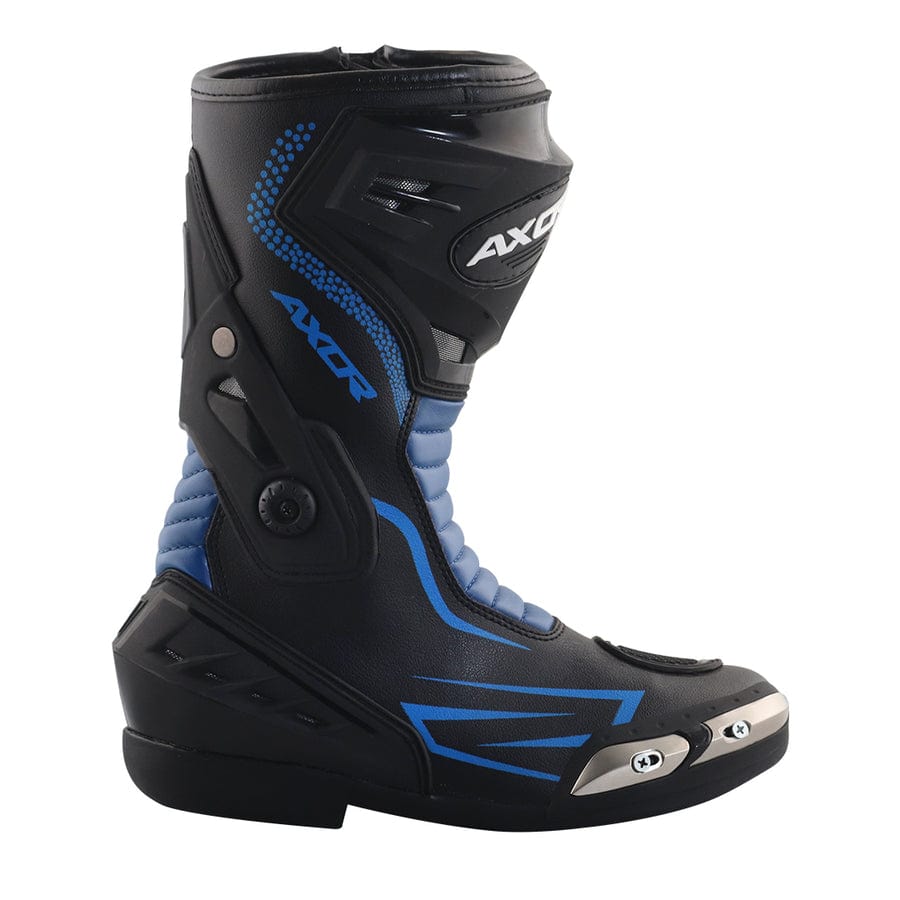 Destination Moto Axor Slipstream Riding Boots Black Blue