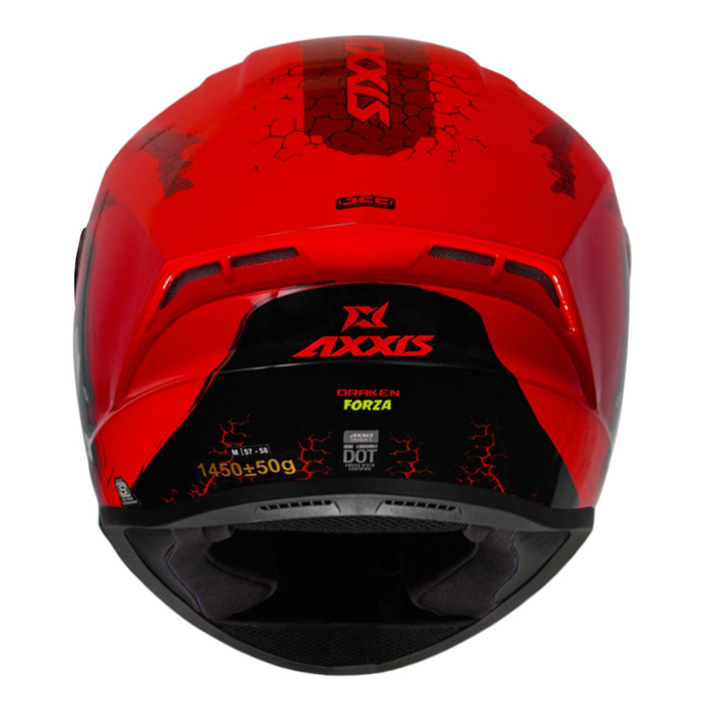 Destination Moto Axxis Draken S Forza Helmet Gloss Red