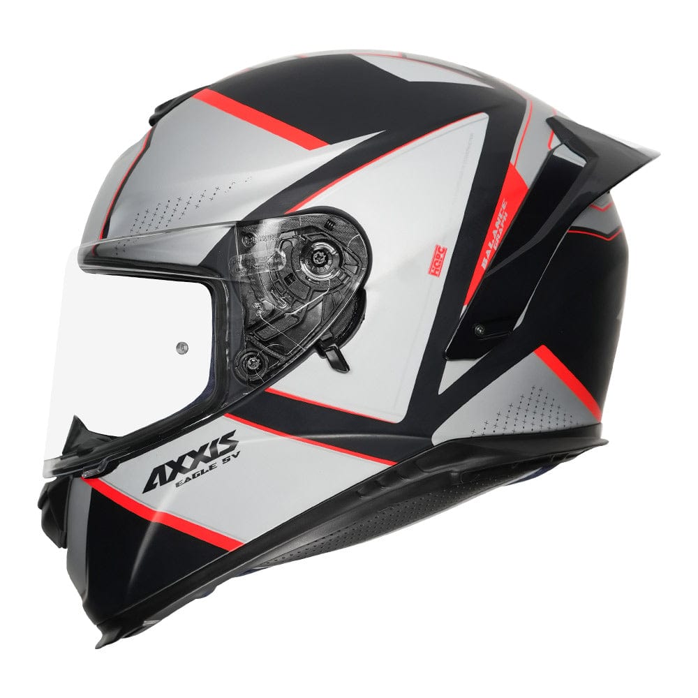 Destination Moto AXXIS EAGLE BALANCE MATT GREY RED HELMET