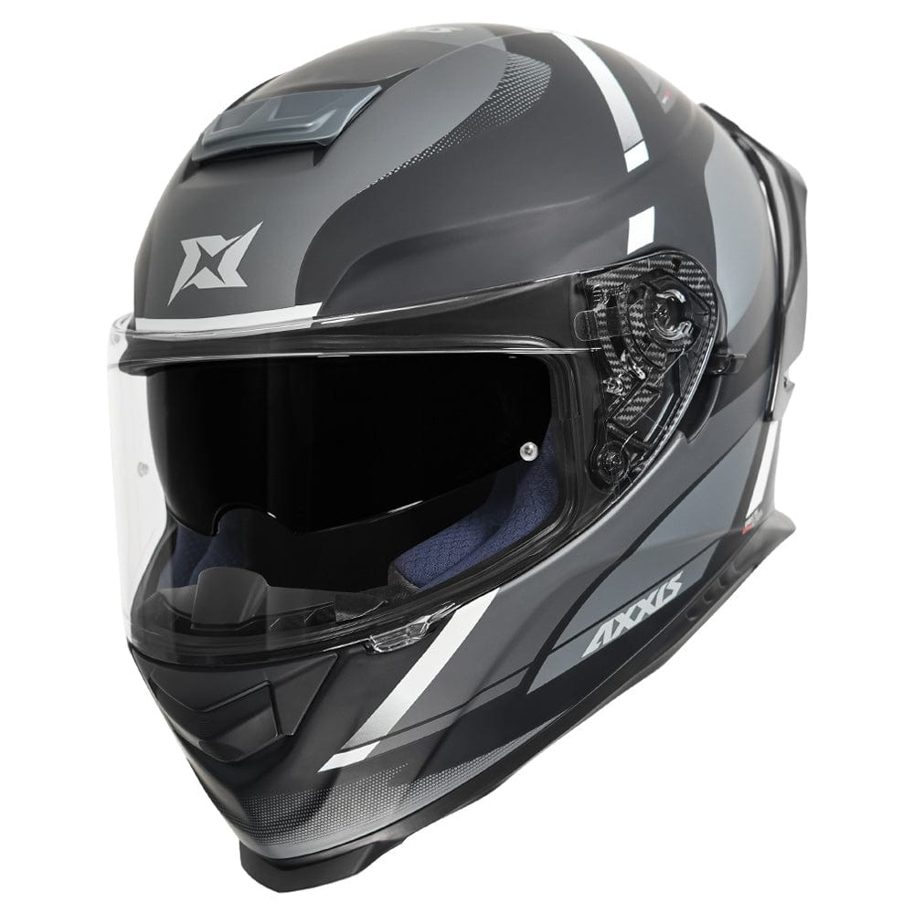 Destination Moto AXXIS EAGLE QUIRLY MATT BLACK GREY HELMET