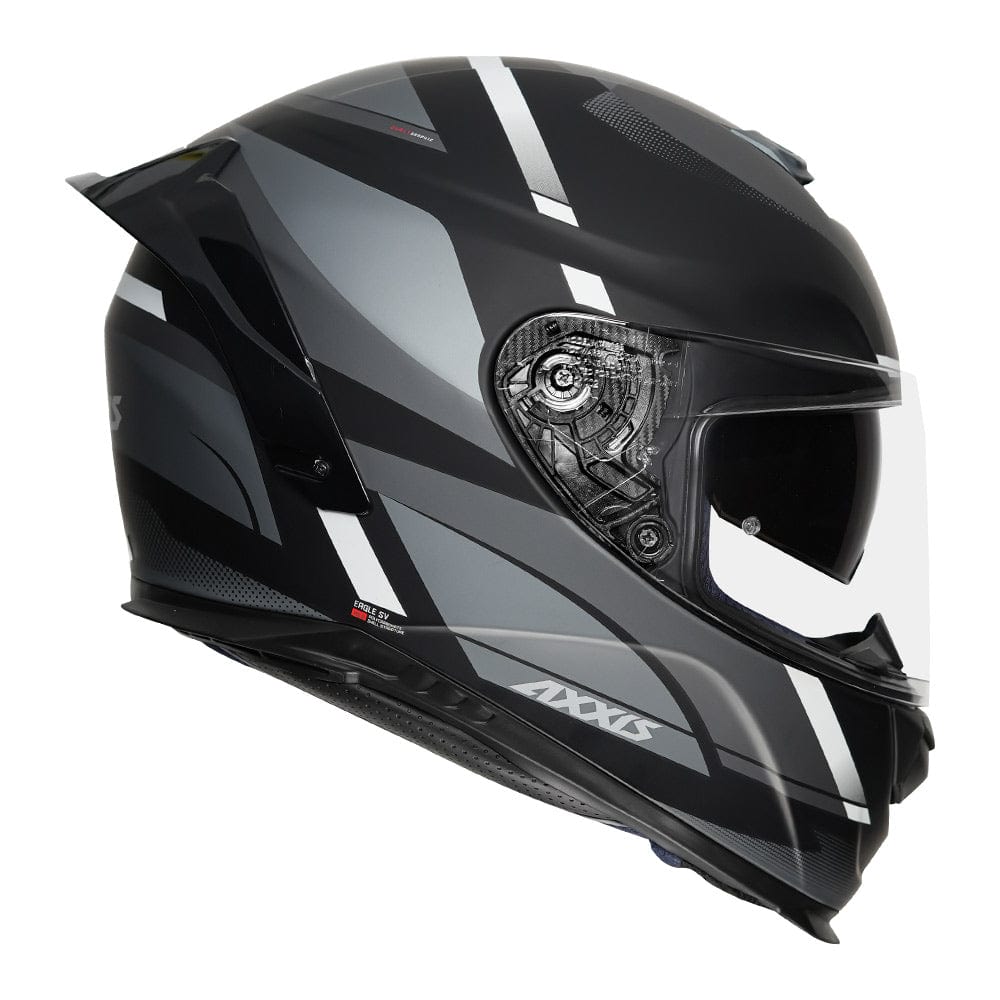 Destination Moto AXXIS EAGLE QUIRLY MATT BLACK GREY HELMET