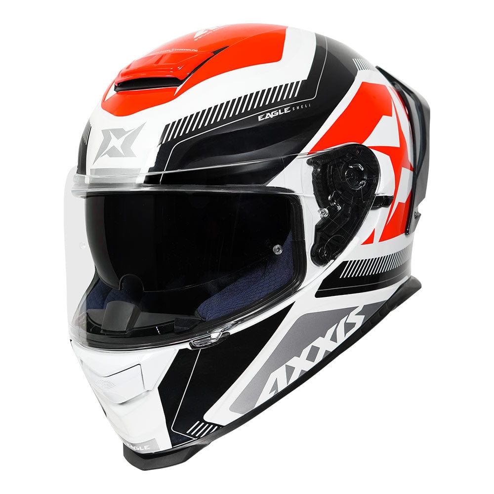 AXXIS EAGLE SV ILLES GLOSS WHITE RED HELMET – Destination Moto