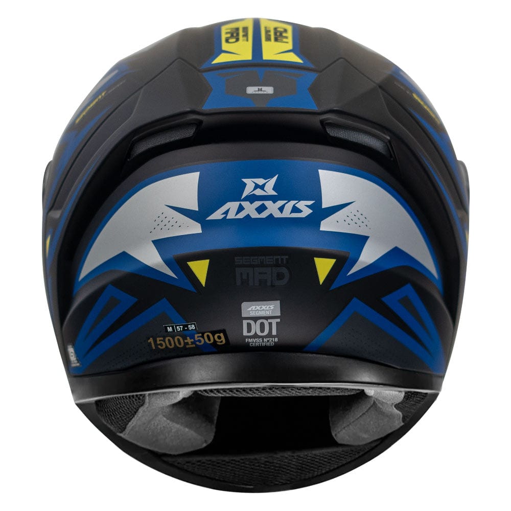 Destination Moto Axxis Segment Mad Matt Grey Helmet