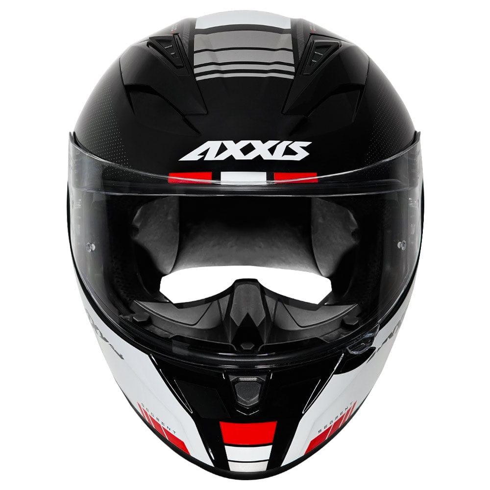 Destination Moto AXXIS SEGMENT UDYR GLOSS WHITE BLACK RED HELMET