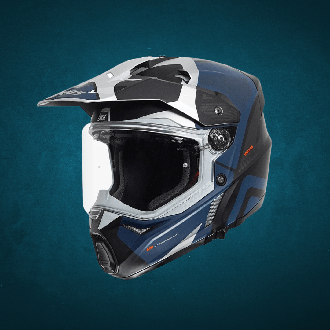 Destination Moto AXXIS WOLF DUAL SPORT HYDRA MATT GREY HELMET