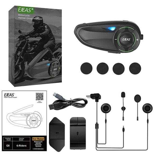 Destination Moto EJEAS Q8 MOTORCYCLE MESH INTERCOM