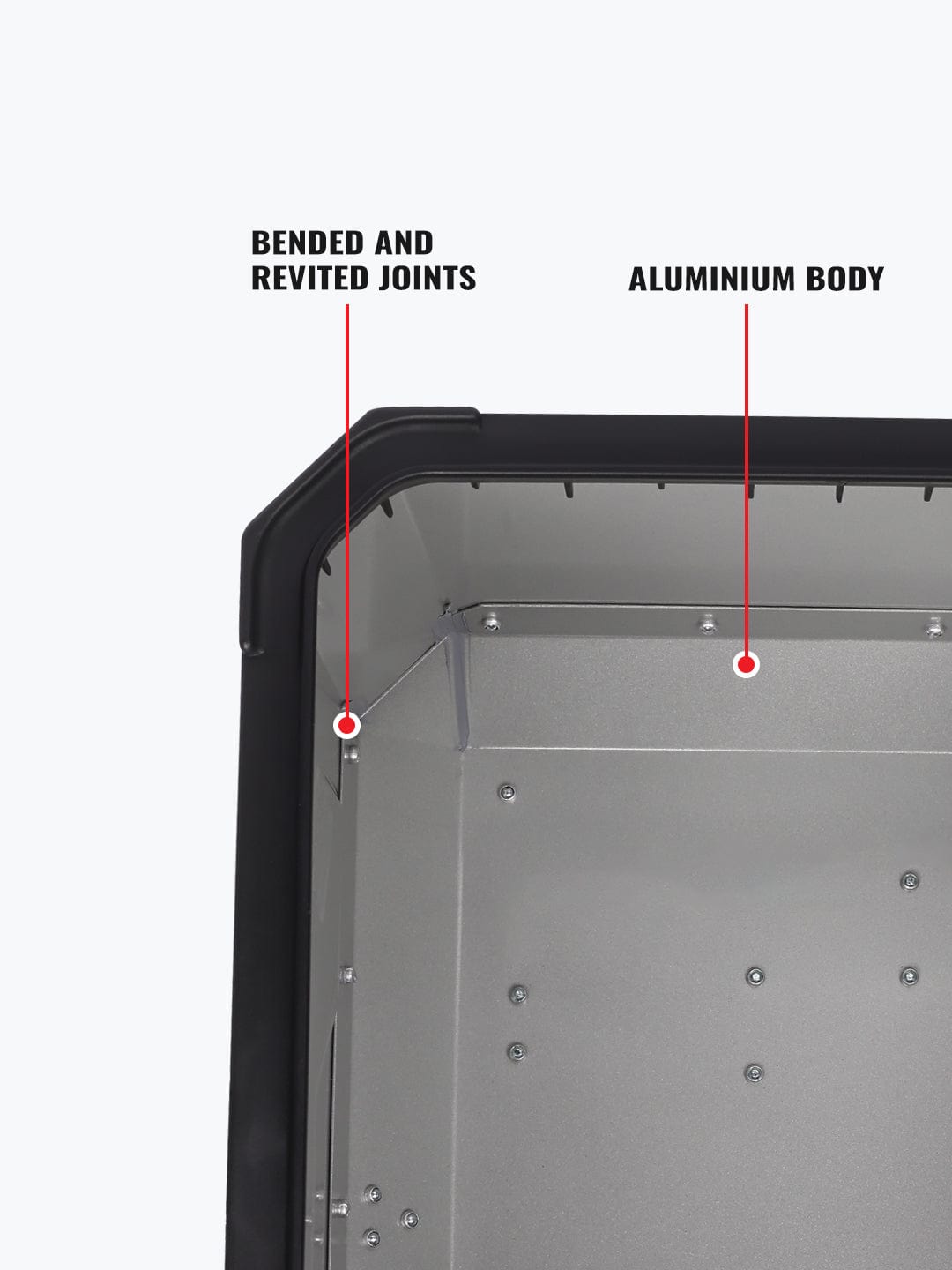 Destination Moto JB Racing 45L Aluminium Premium Top Box (Black)
