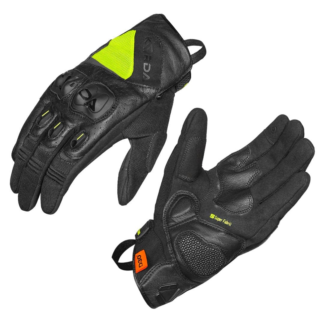 Destination Moto Korda Hybrid Gloves Neon