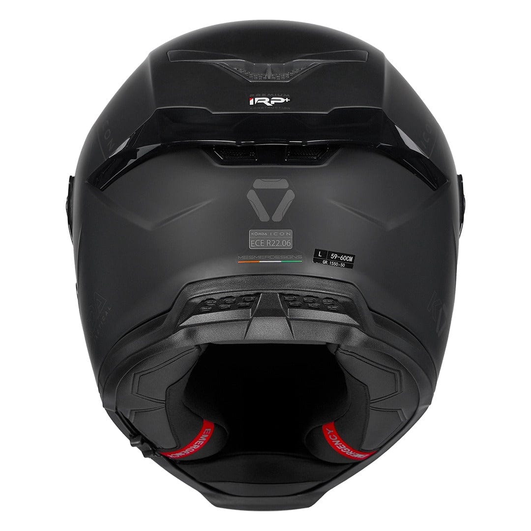 Destination Moto Korda Icon Solid Matt Black Helmet