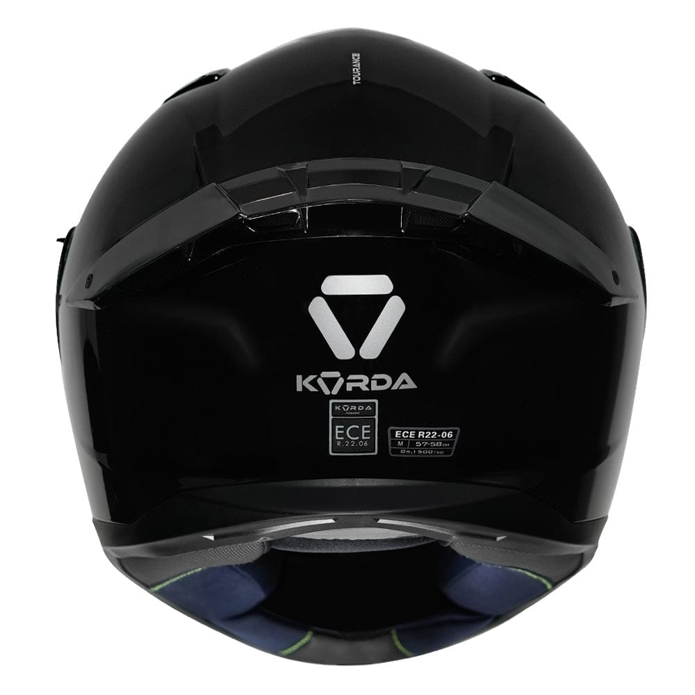 Destination Moto KORDA TOURANCE SOLID GLOSS BLACK HELMET