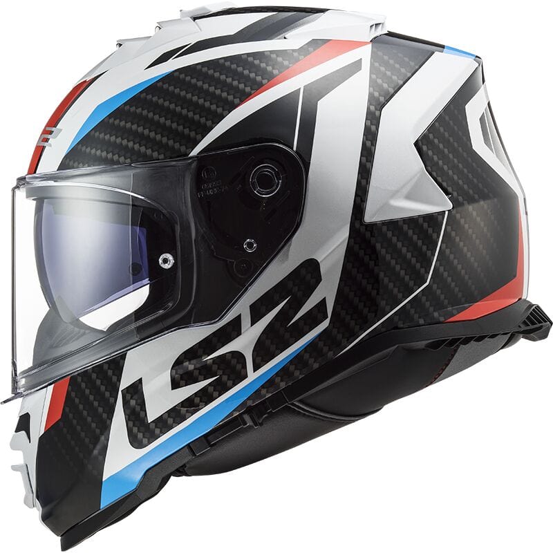 Destination Moto LS2 FF800 Racer Gloss Blue Red White Helmet