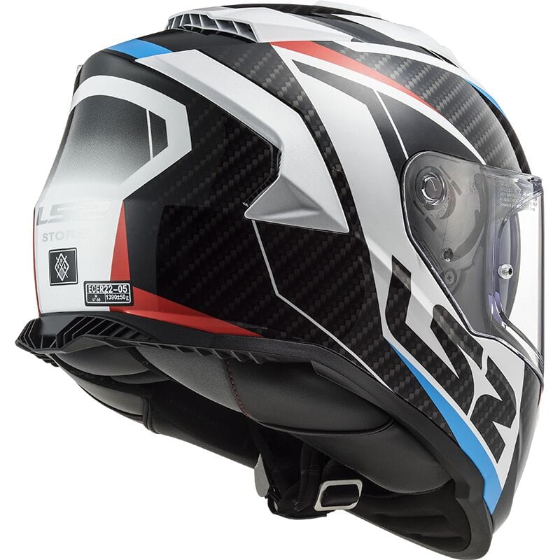 Destination Moto LS2 FF800 Racer Gloss Blue Red White Helmet