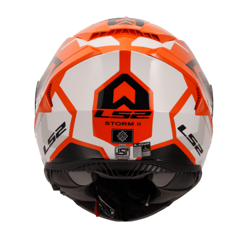 Destination Moto LS2 FF800 STORM II KRONOS GLOSS BLACK ORANGE HELMET