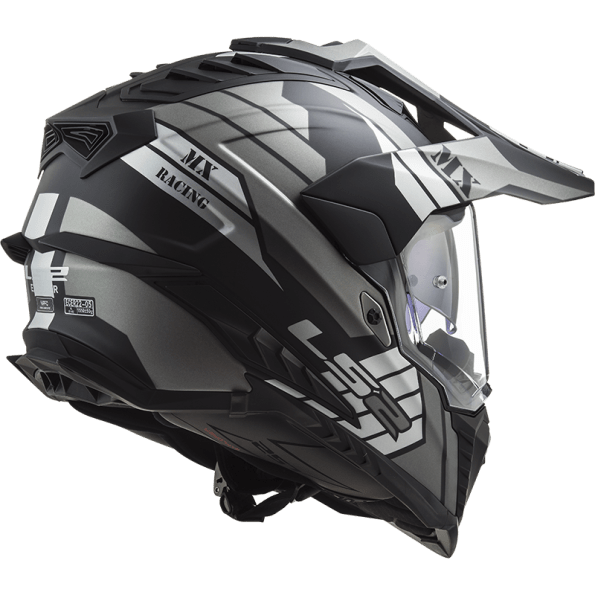 Destination Moto LS2 MX701 EXPLORER ATLANTIS MATT TITANIUM HELMET