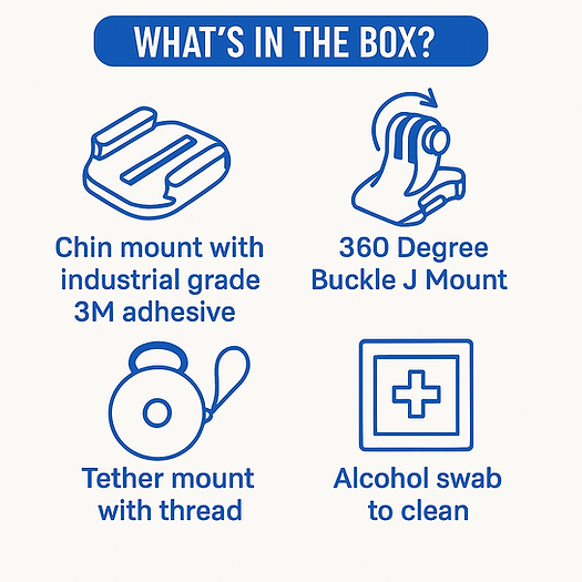 Destination Moto MV Action Camera Chin Mount - LS2 Stream II FF320