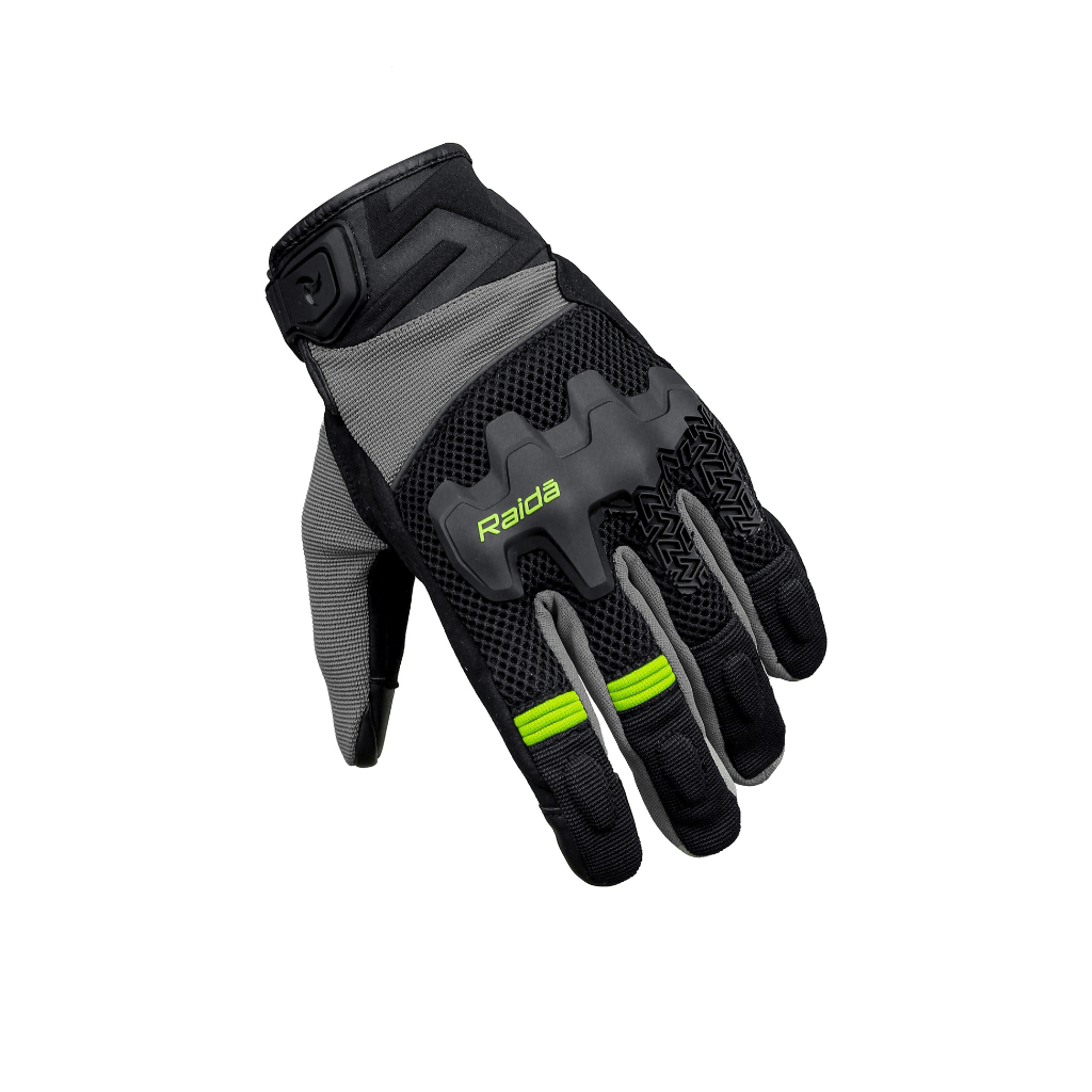 Destination Moto Raida Drift Motorcycle Gloves | Black HiViz