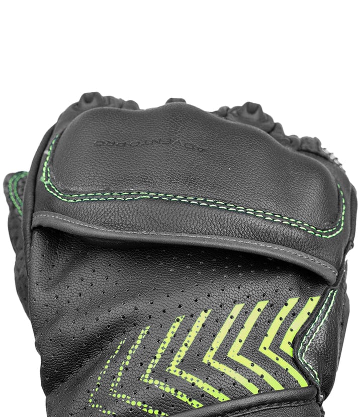 Destination Moto Rynox Advento Pro Gloves Black Hi-Viz Green