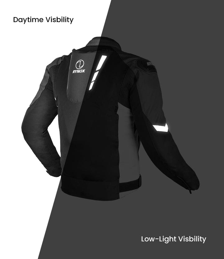 Destination Moto Rynox Delta GT Riding Jacket Black Grey
