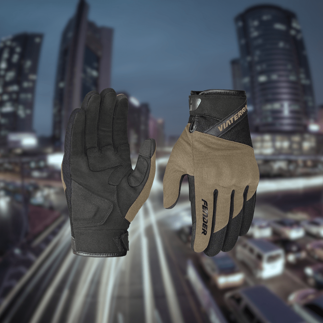 Destination Moto Viaeterra Fender Riding Gloves | Sand