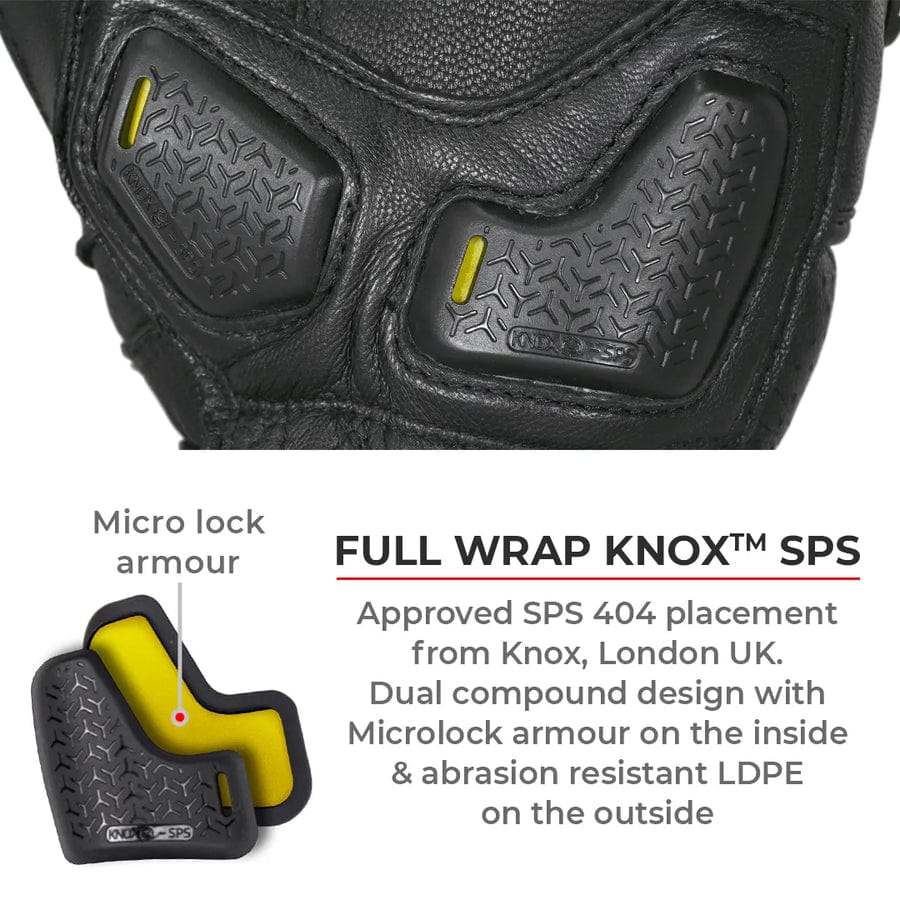 Destination Moto VIATERRA GRID – FULL GAUNTLET MOTORCYCLE RIDING GLOVES (BLACK NEON)
