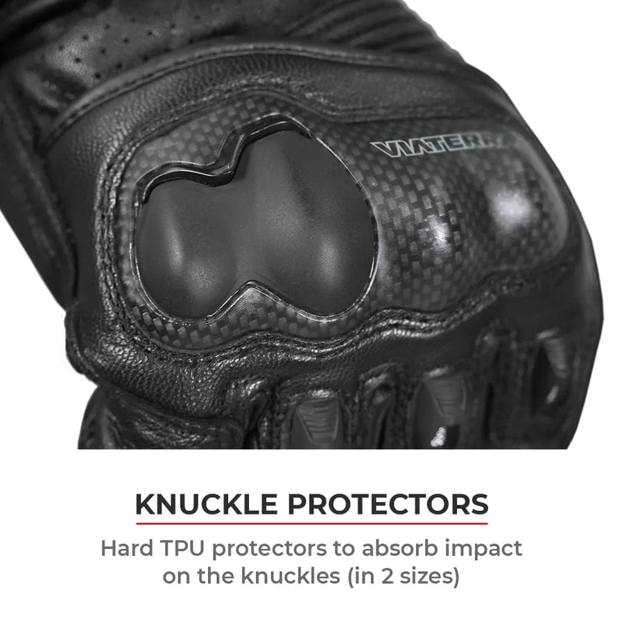 Destination Moto VIATERRA GRID – FULL GAUNTLET MOTORCYCLE RIDING GLOVES (BLACK NEON)