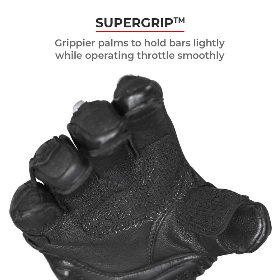 Destination Moto VIATERRA GRID – FULL GAUNTLET MOTORCYCLE RIDING GLOVES (BLACK NEON)