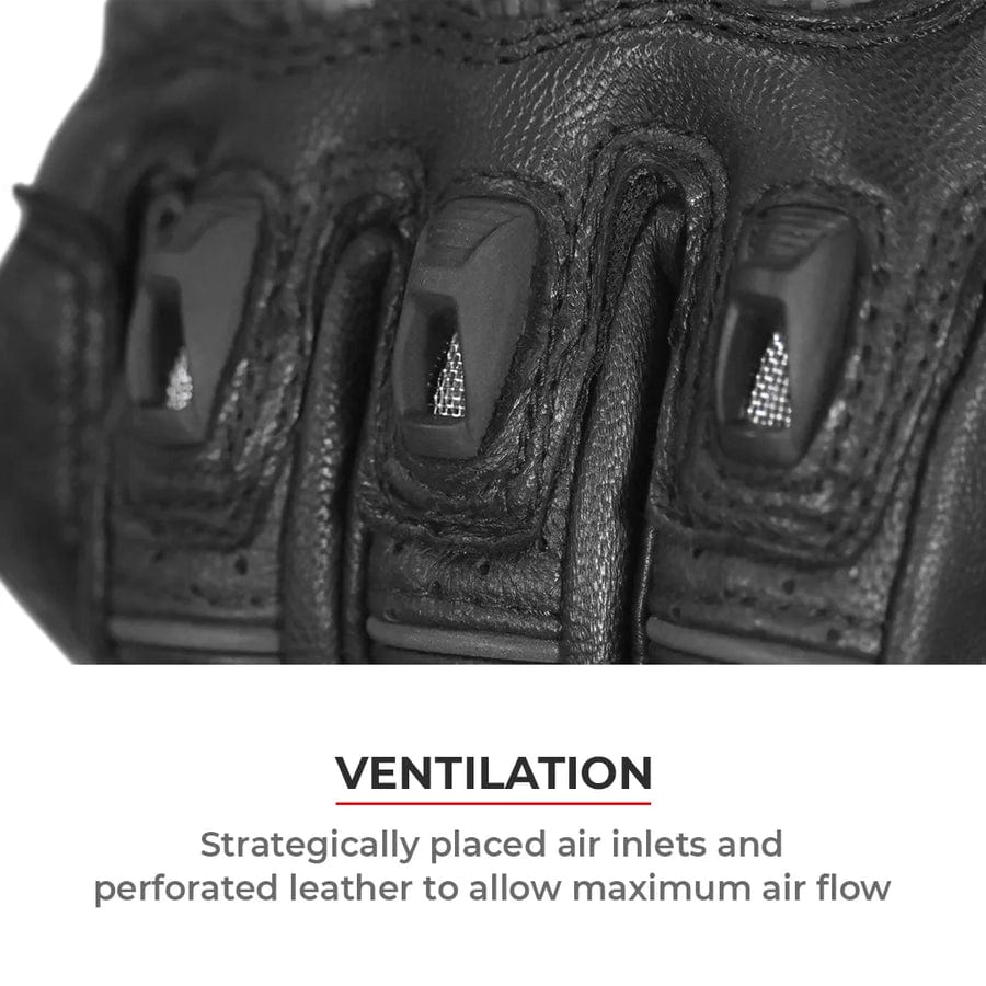 Destination Moto VIATERRA GRID – FULL GAUNTLET MOTORCYCLE RIDING GLOVES (BLACK NEON)