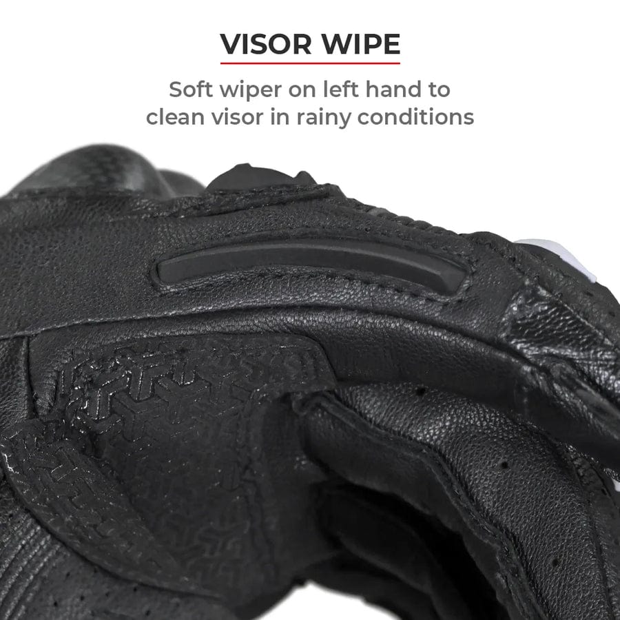 Destination Moto VIATERRA GRID – FULL GAUNTLET MOTORCYCLE RIDING GLOVES (BLACK NEON)