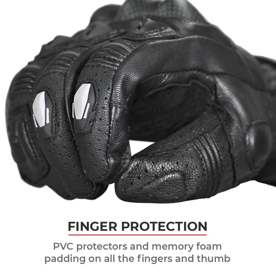 Destination Moto VIATERRA GRID – FULL GAUNTLET MOTORCYCLE RIDING GLOVES (BLACK NEON)