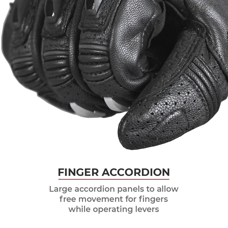 Destination Moto VIATERRA GRID – FULL GAUNTLET MOTORCYCLE RIDING GLOVES (BLACK NEON)