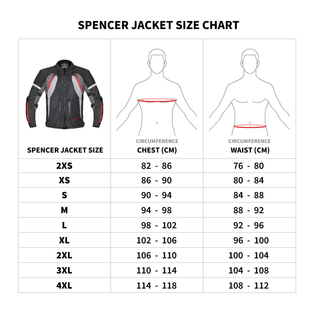 Destination Moto VIATERRA SPENCER – STREET MESH MOTORCYCLE RIDING JACKET BLACK RED