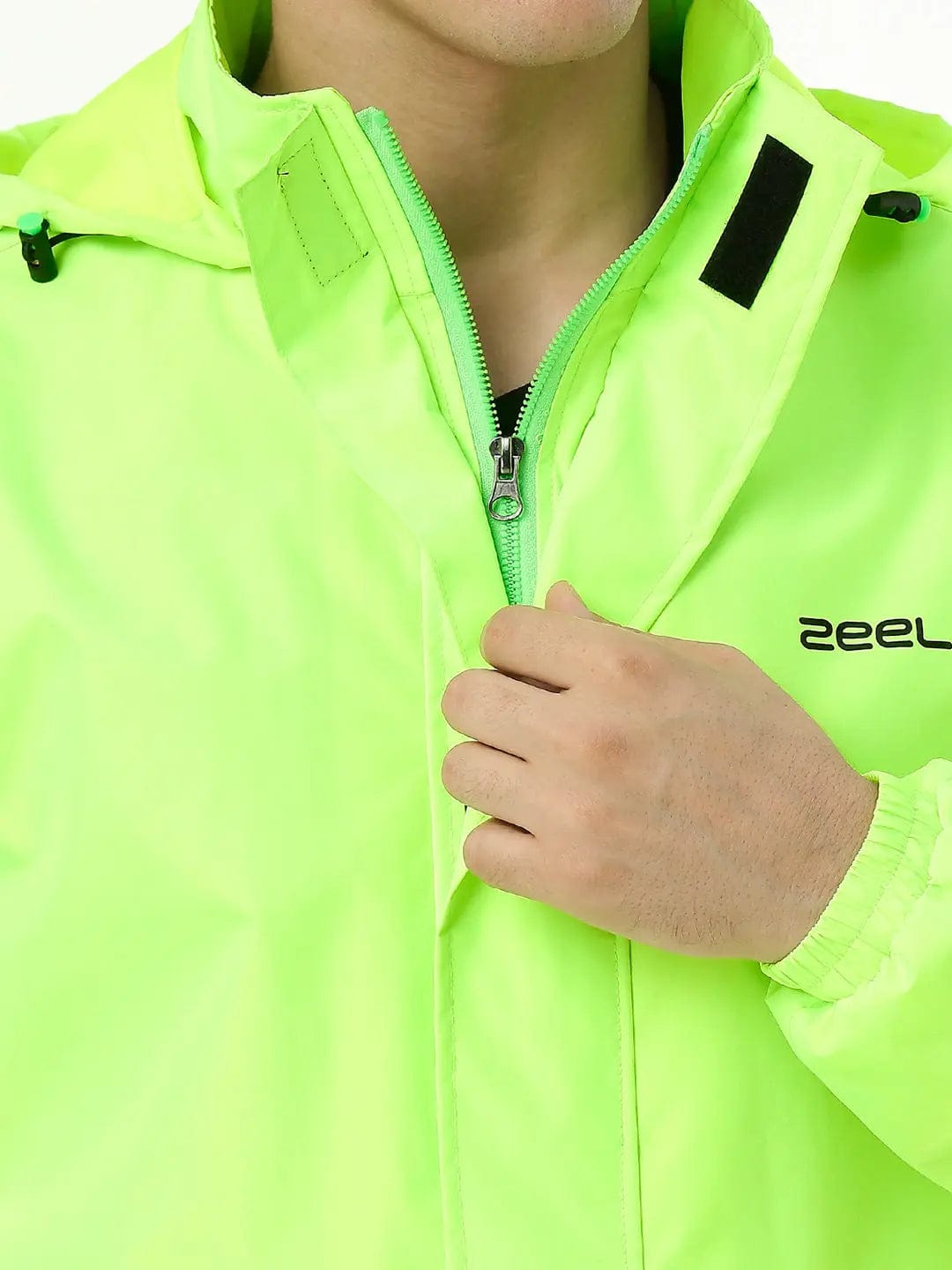 Destination Moto Zeel Neon Green Rainsuit