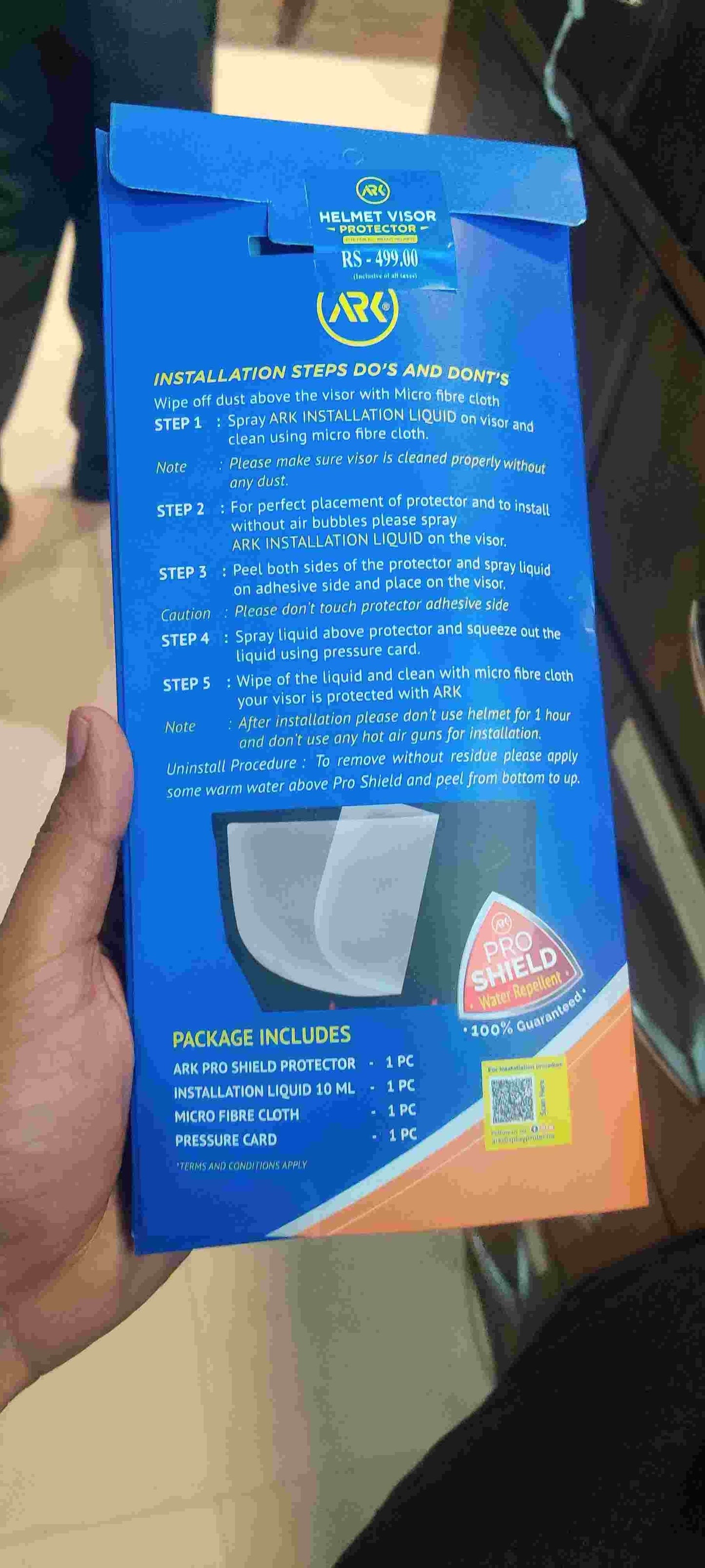 Destination Moto Ark Helmet Pro Shield Visor Protector