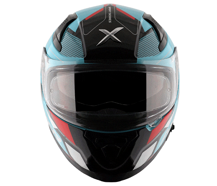 Axor Helmets Axor Apex Hex Gloss Black Blue Red Helmet