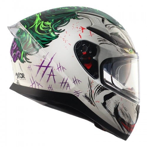 Destination Moto AXOR Apex Joker (Special Edition DC Comics) Gloss White Helmet