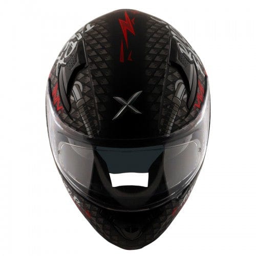 Axor Helmets Axor Apex Ride Fast Gloss Black Red Helmet