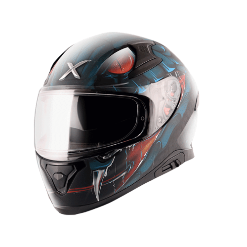 Axor Apex Venomous Gloss Black Blue - Destination Moto