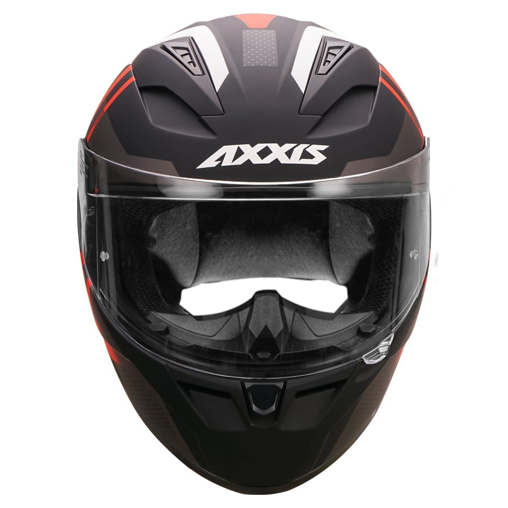 Destination Moto Axxis Segment Leders Matt Black Grey Red Motorcycle Helmet