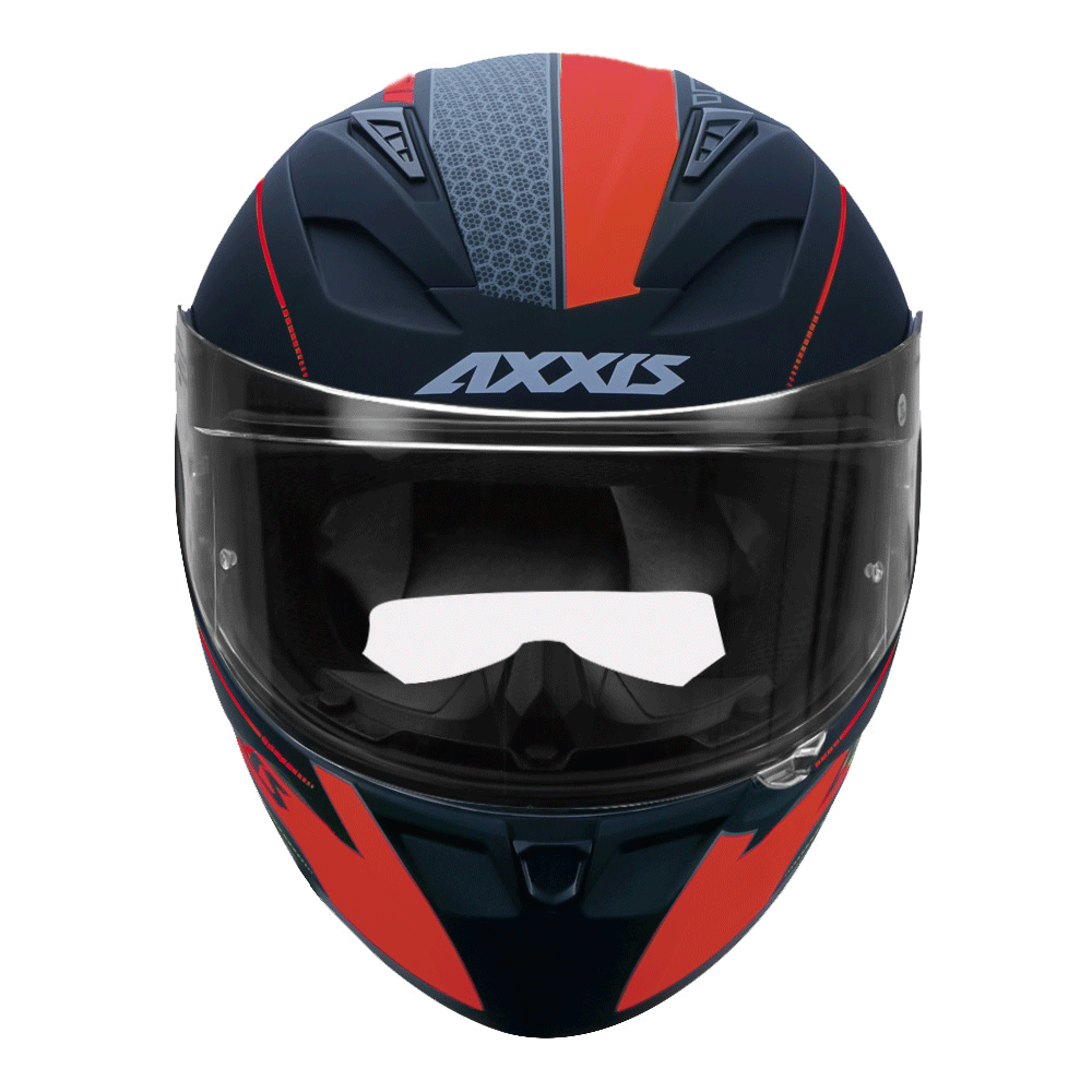 Destination Moto Axxis Segment Raceline Matt Black Red Motorcycle Helmet