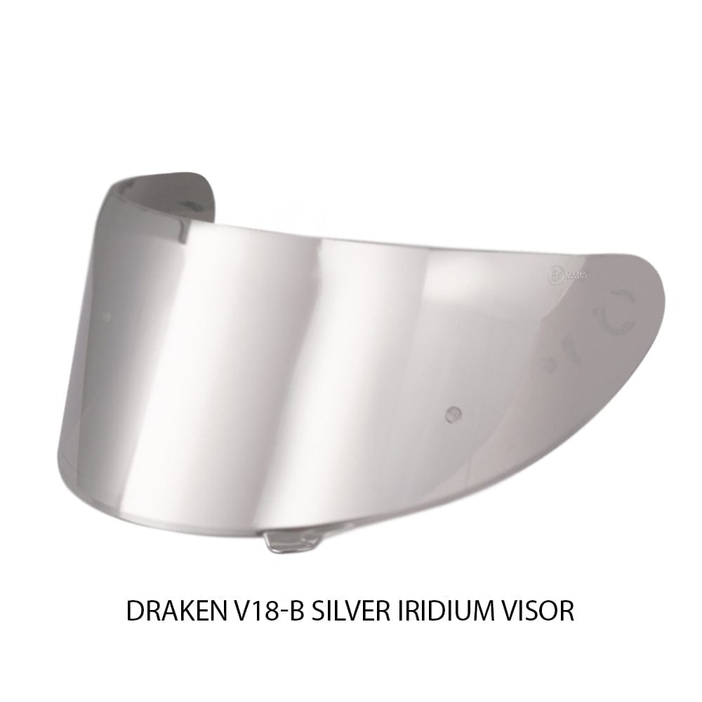 Destination Moto Silver Iridium AXXIS SEGMENT VISOR V18-B PIN-LOCK READY