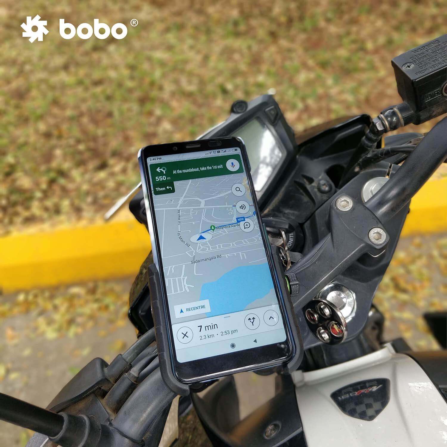 Bobo Gears BOBO BM4 Jaw-Grip Bike / Cycle Phone Holder Motorcycle Mobile Mount