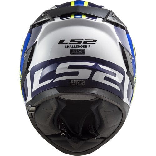 Destination Moto LS2 FF327 CHALLENGER GALACTIC GLOSS WHITE YELLOW BLUE HELMET