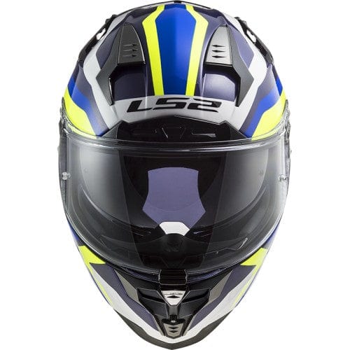 Destination Moto LS2 FF327 CHALLENGER GALACTIC GLOSS WHITE YELLOW BLUE HELMET