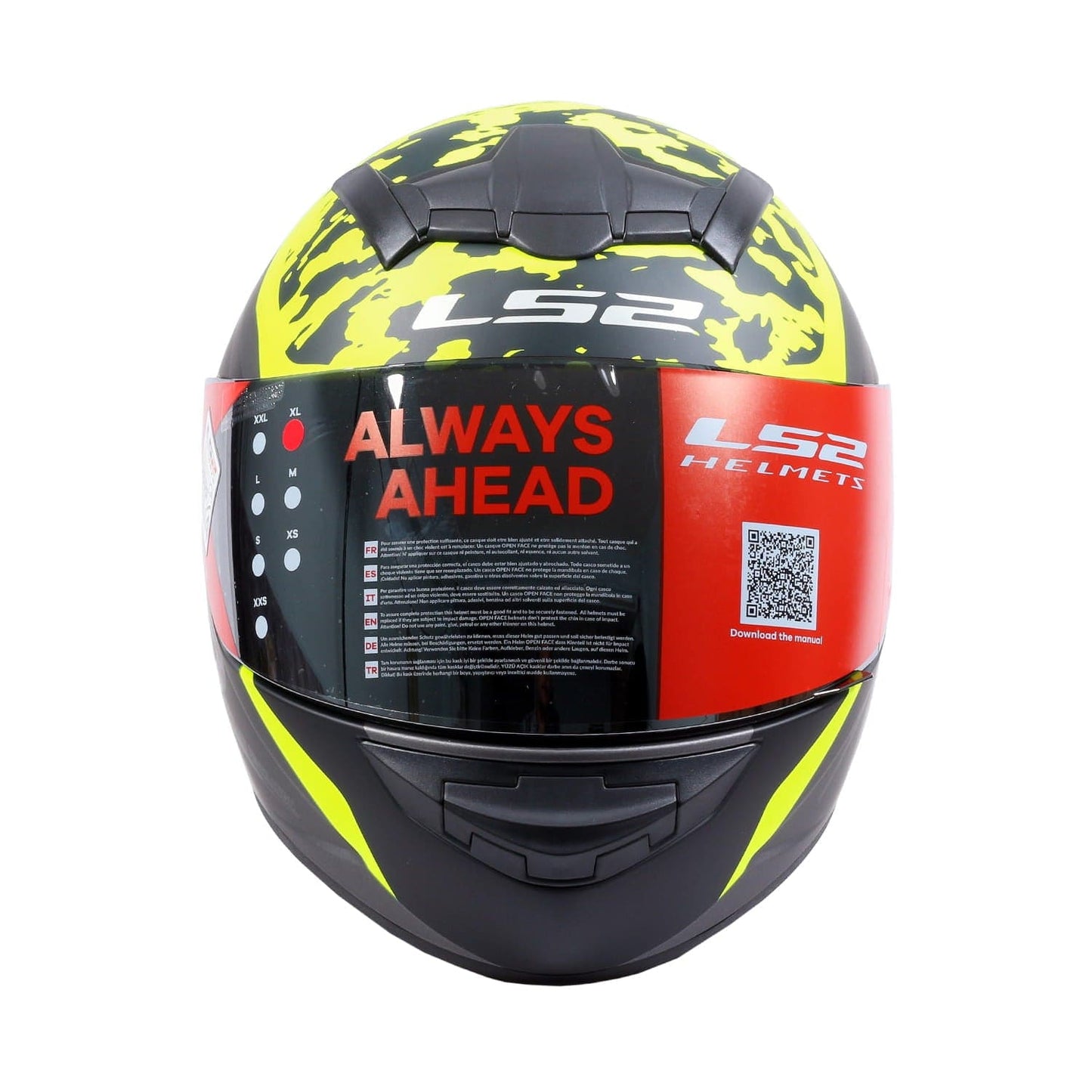 Destination Moto LS2 FF352 AIRFLOW MATT TITANIUM YELLOW FLUORECENT HELMET