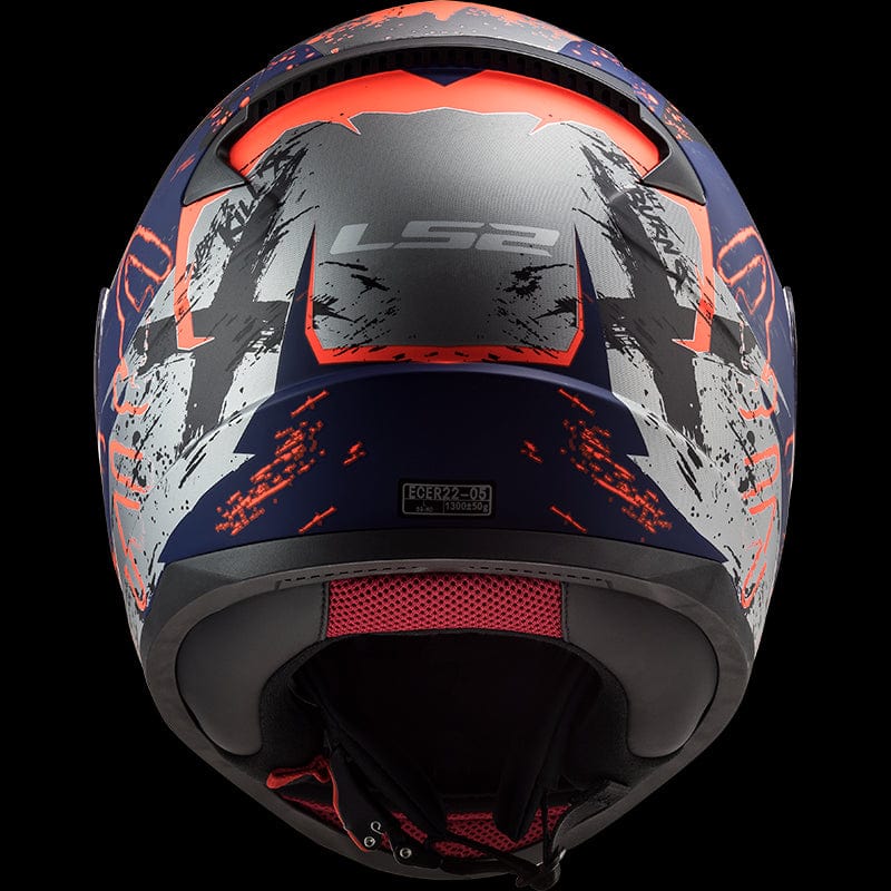 Destination Moto LS2 FF353 RAPID NAUGHTY GLOSS BLACK BLUE ORANGE