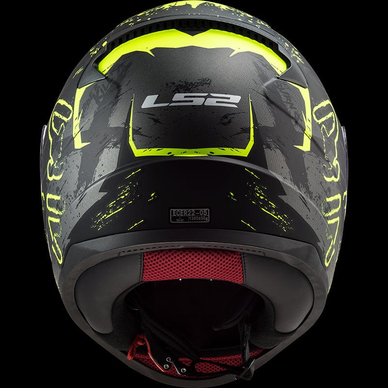 Destination Moto LS2 FF353 RAPID NAUGHTY GLOSS BLACK HI-VIZ YELLOW