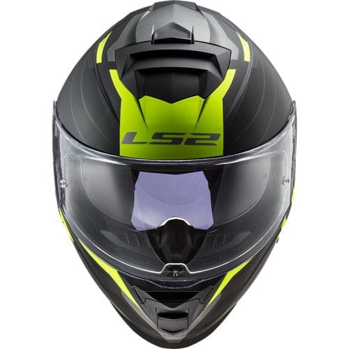 Destination Moto LS2 FF800 Nerve Gloss Black Neon Helmet