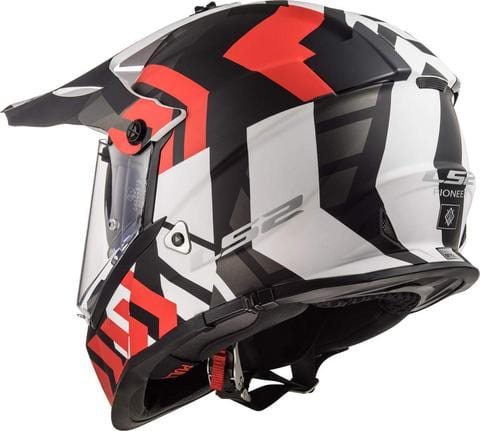 LS2 Offroad Helmet MX436 Xtreme Matt Black Red - Destination Moto