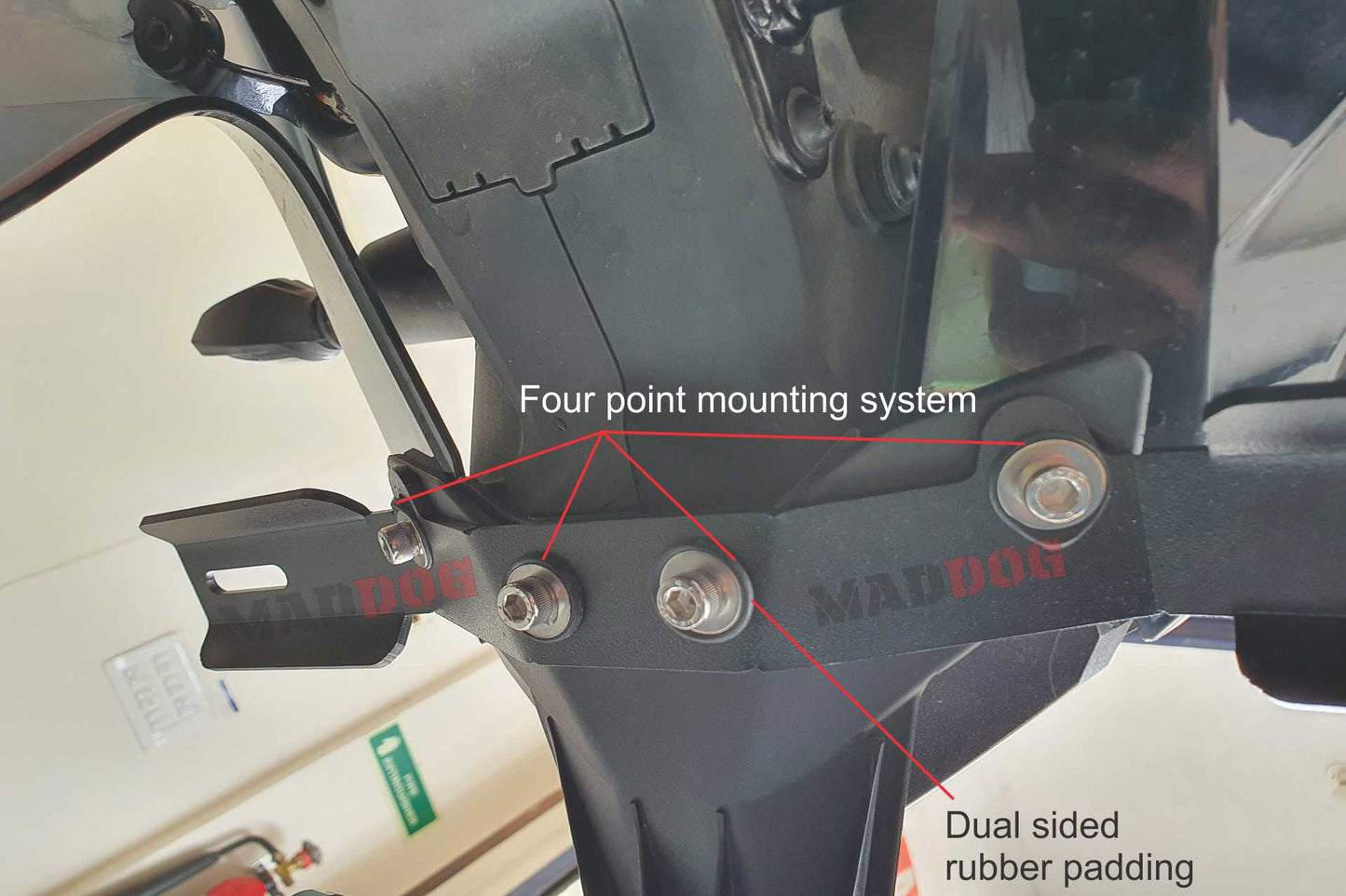 Destination Moto Maddog KTM 390 Adventure clamp for scout and scoutx