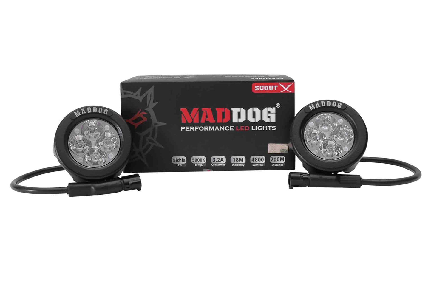 Destination Moto Maddog Scout-X Auxiliary Light